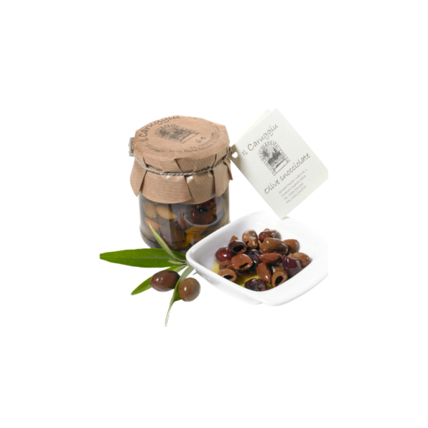 Eingelegte Oliven Snocciolate 180 g